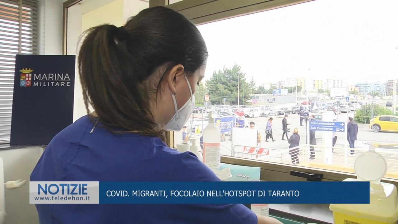 COVID MIGRANTI FOCOLAIO NELL HOTSPOT DI TARANTO