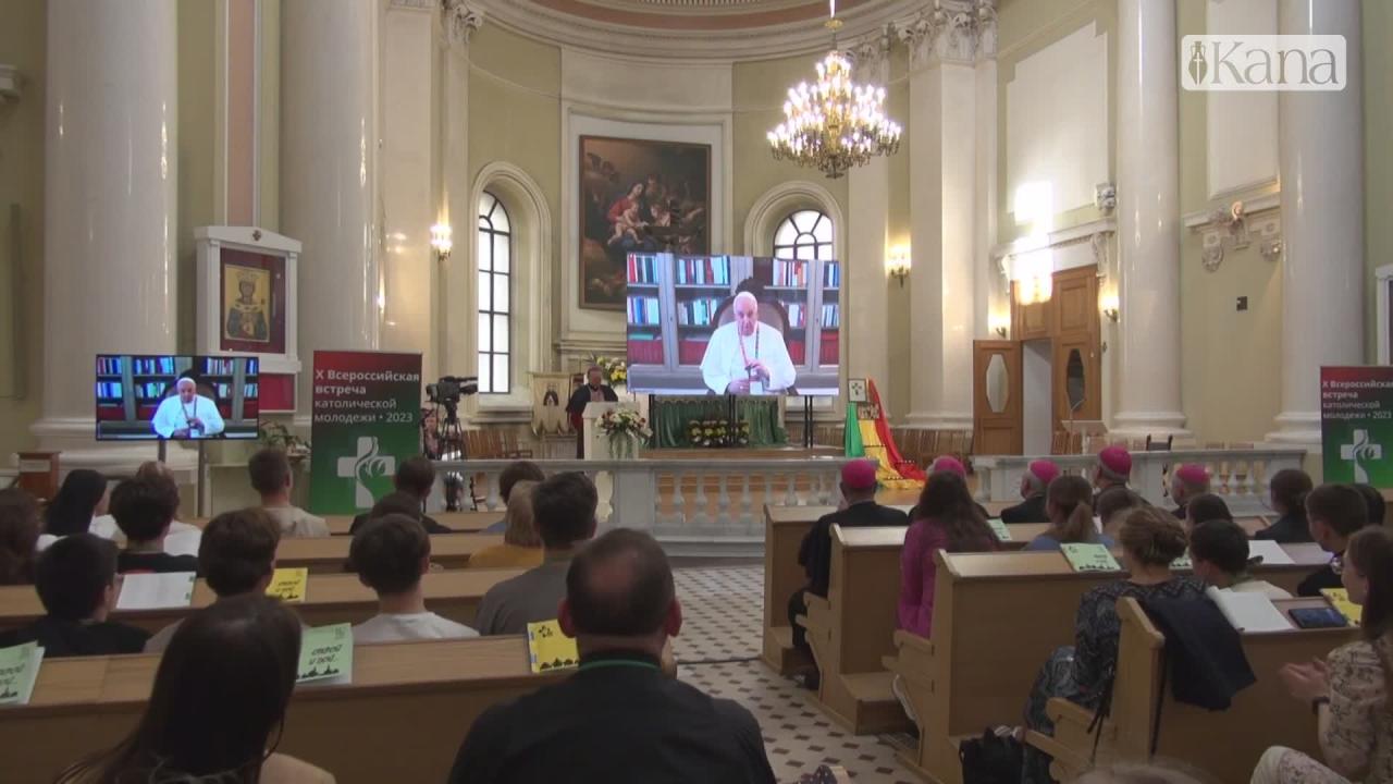 Papa Francesco Ai Giovani Cattolici Russi Riuniti Per Essere Ununica